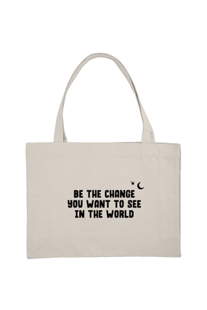 Shopping Bag mit Motiv BE THE CHANGE - Front