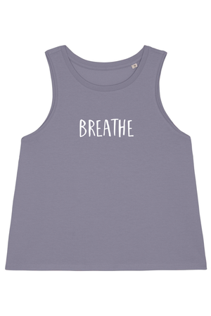 Lava Grey Dancer Top mit Motiv BREATHE