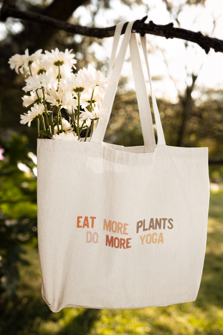 Mockup Shopping Bag mit Motiv EAT MORE PLANTS