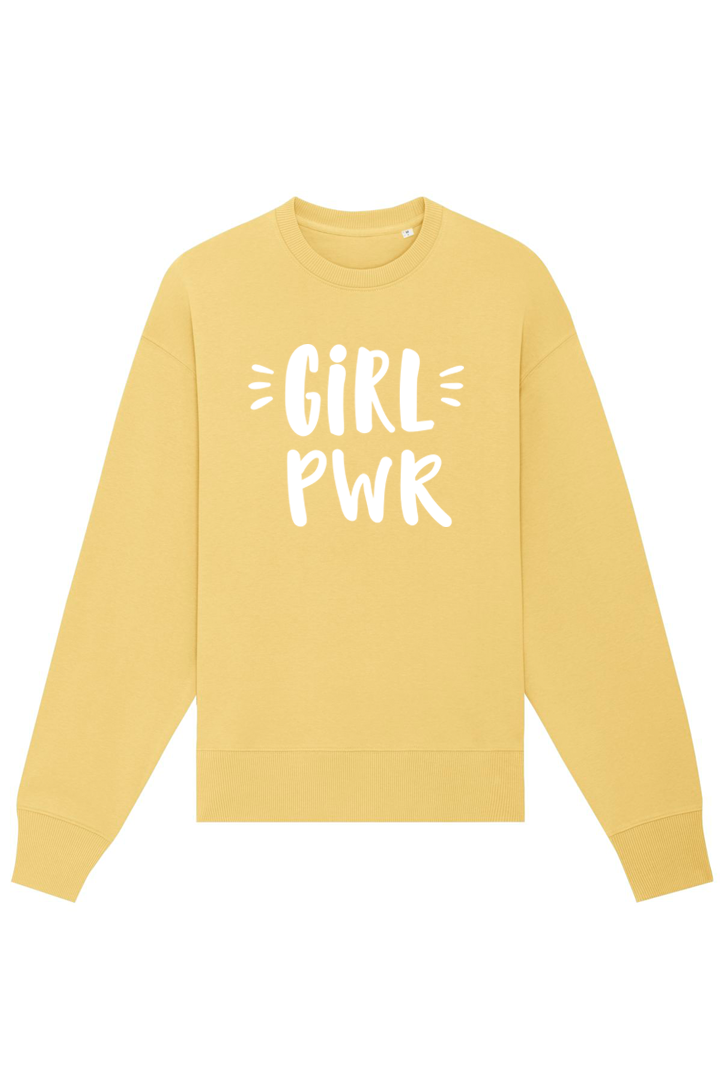 Jojoba Oversized Sweater mit Motiv GIRL PWR