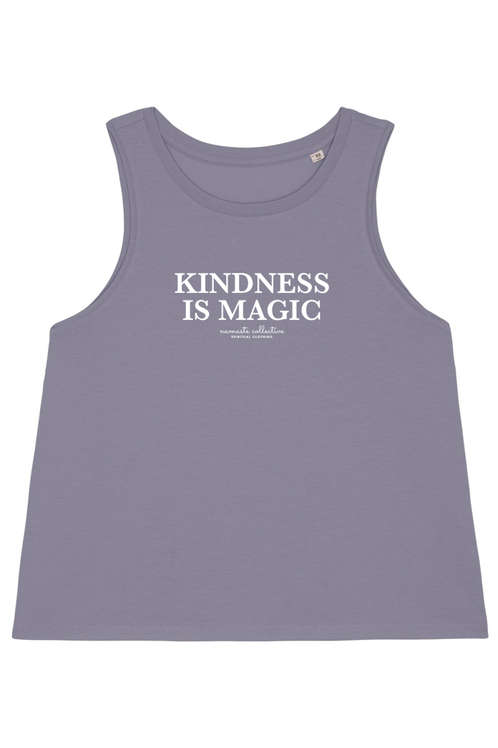 Lava Grey Top mit Motiv KINDNESS IS MAGIC