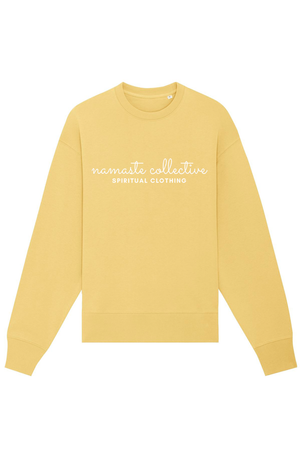 Jojoba Oversized Sweater mit Motiv NAMASTE COLLECTIVE