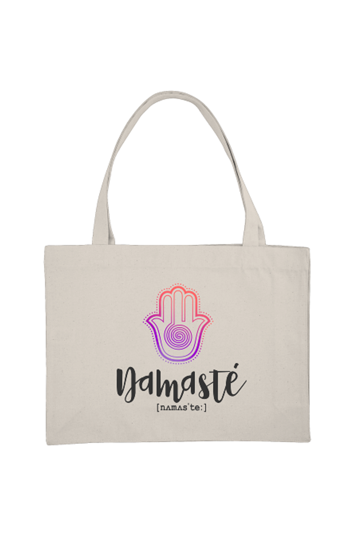 Shopping Bag mit Motiv NAMASTE Front