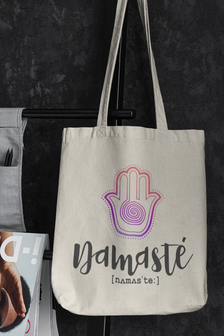 Mockup Tote Bag mit Motiv NAMASTE