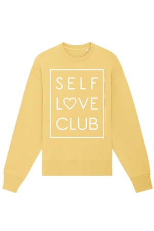 Jojoba Oversized Sweatshirt mit Motiv SELF LOVE CLUB