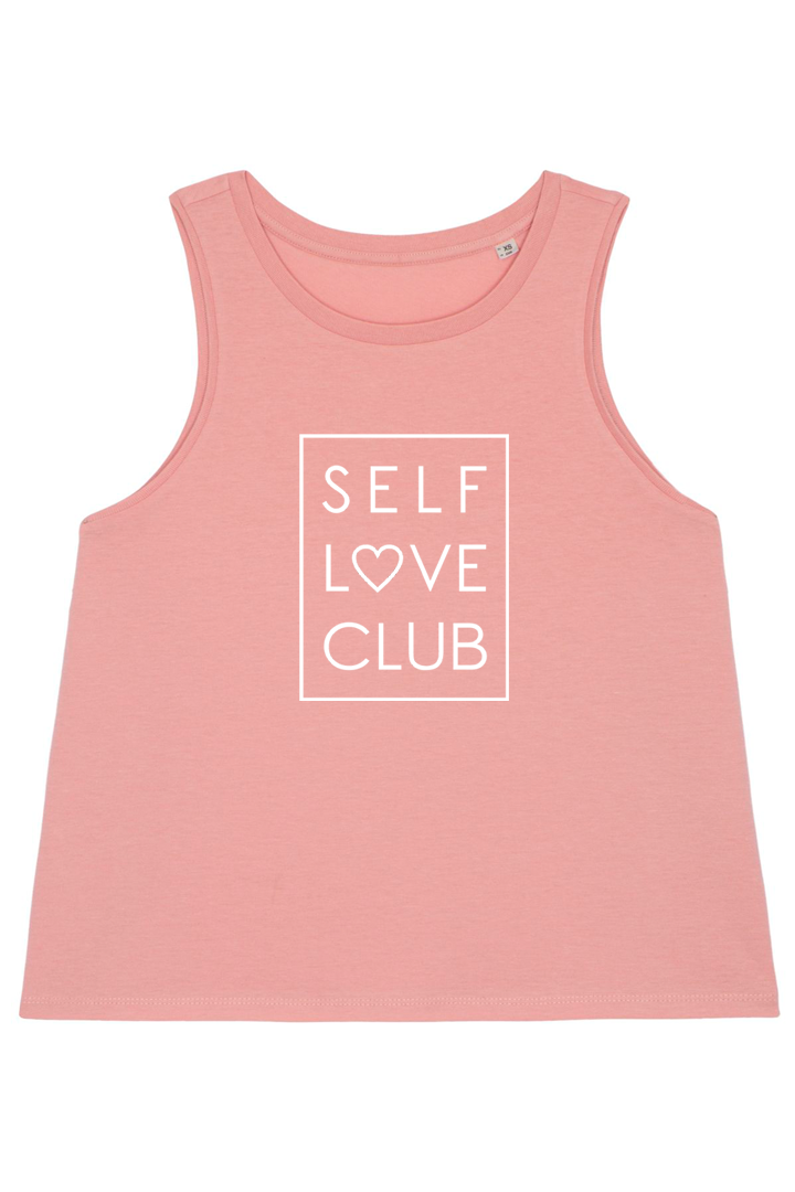 Canyon Pink Dancer Top mit Motiv SELF LOVE CLUB