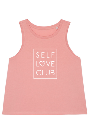 Canyon Pink Dancer Top mit Motiv SELF LOVE CLUB