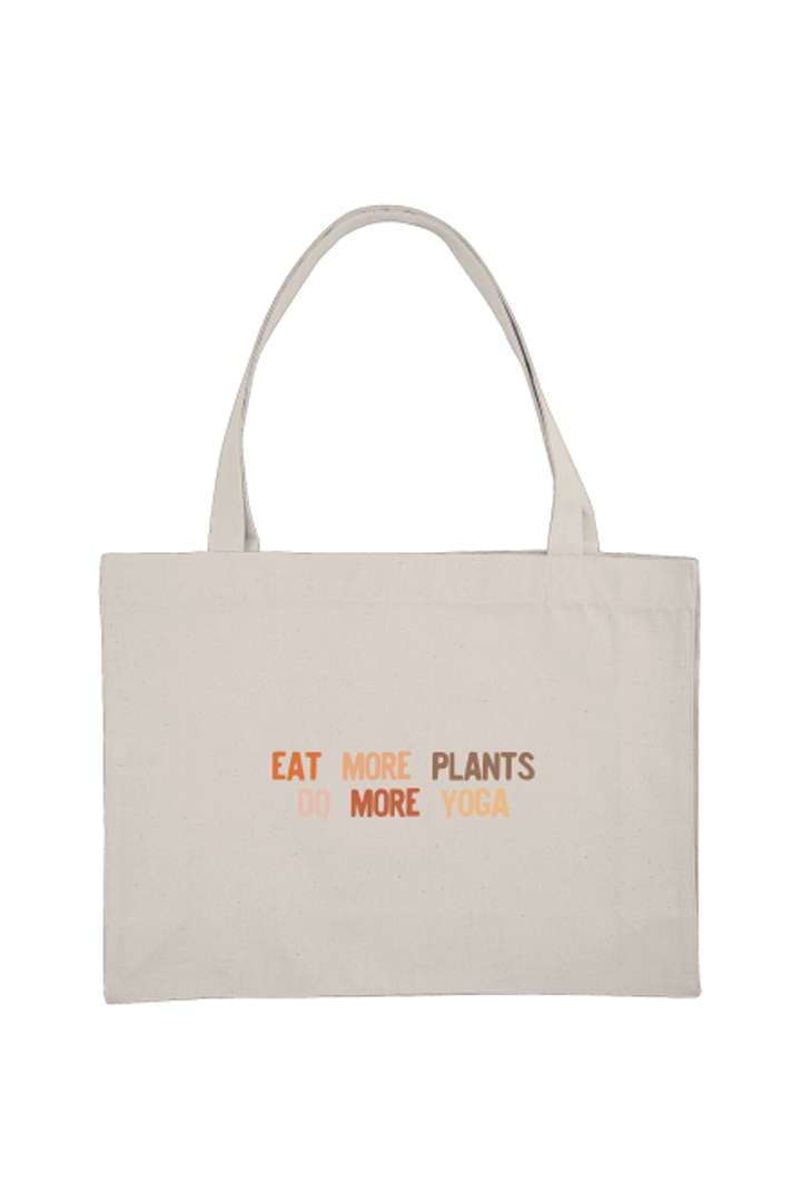 Shopping Bag mit Motiv EAT MORE PLANTS Front