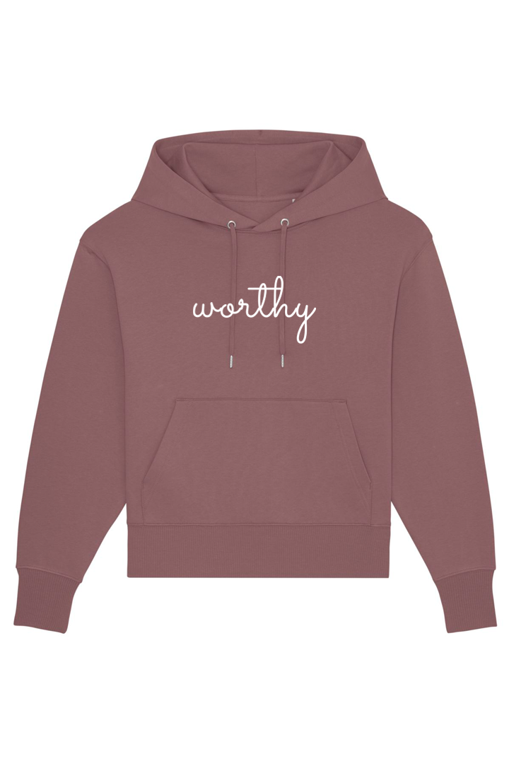 Kaffa Coffee Oversized Hoodie mit Motiv WORTHY