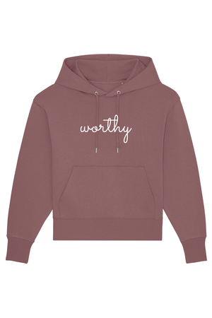 Kaffa Coffee Oversized Hoodie mit Motiv WORTHY