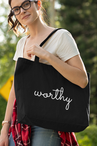 Mockup Shopping Bag mit Motiv WORTHY