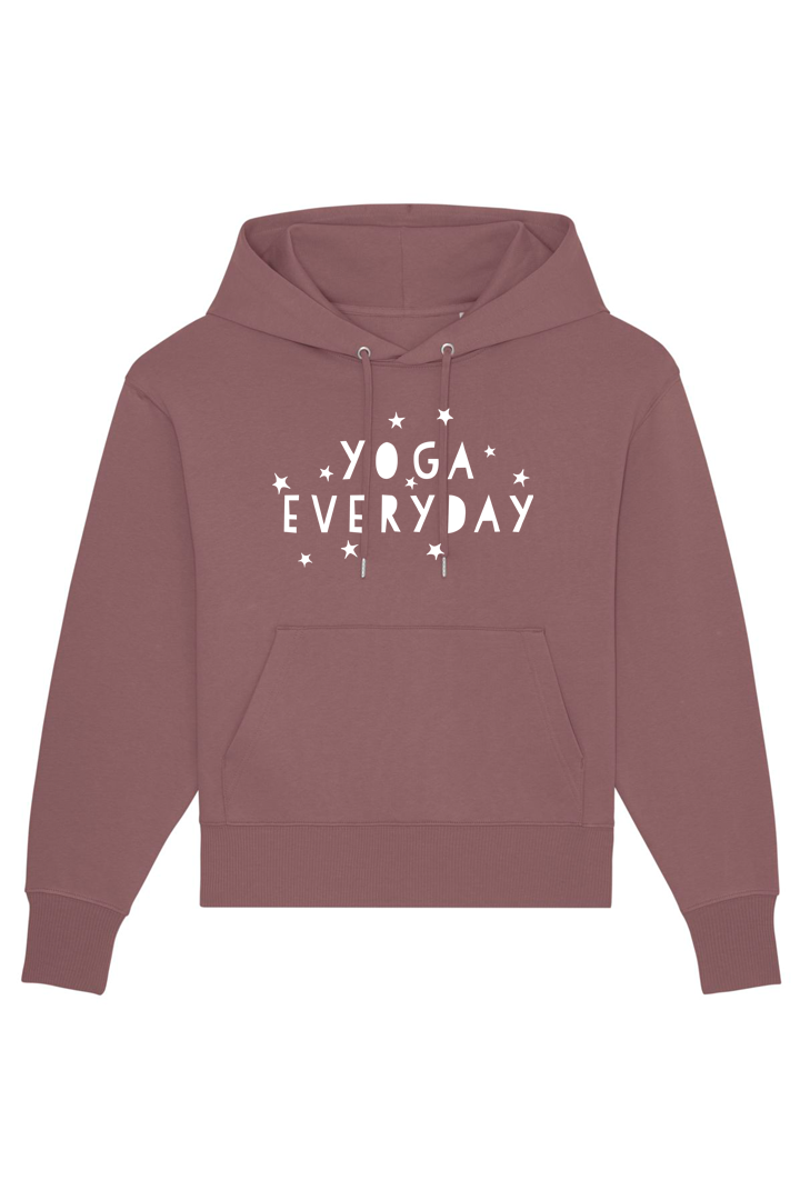 Kaffa Coffee Oversized Hoodie mit Motiv YOGA EVERYDAY