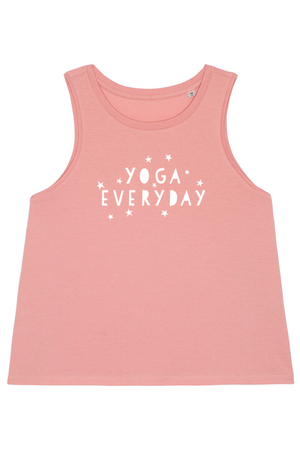 Canyon Pink Top mit Motiv YOGA EVERYDAY