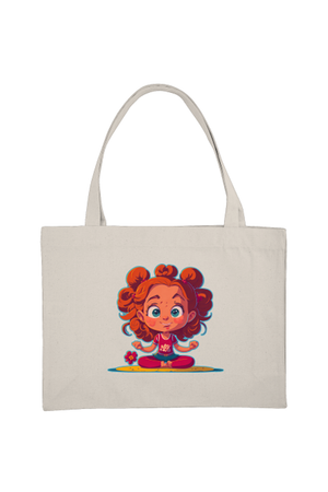 Shopping Bag mit Motiv YOGA GIRLIE Front