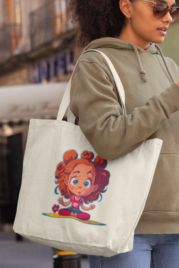 Mockup Shopping Bag mit Motiv YOGA GIRLIE