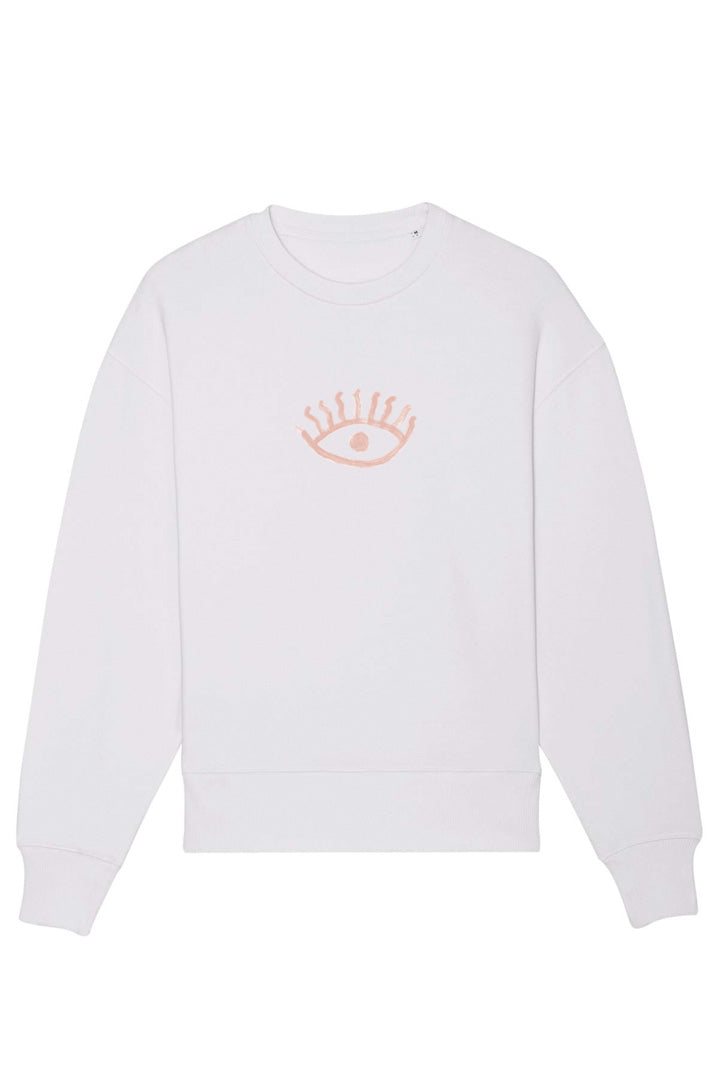 Oversized AJNA CHAKRA Sweatshirt weiß