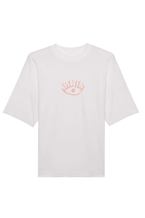 Oversized AJNA CHAKRA T-Shirt weiß