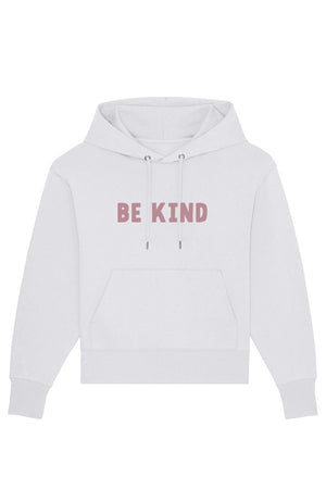 Oversized BE KIND Hoodie Serene Blue