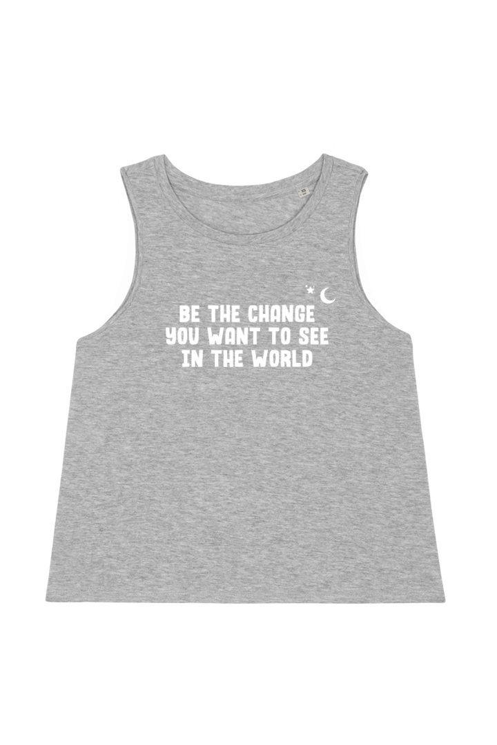 BE THE CHANGE Top Heather Grey