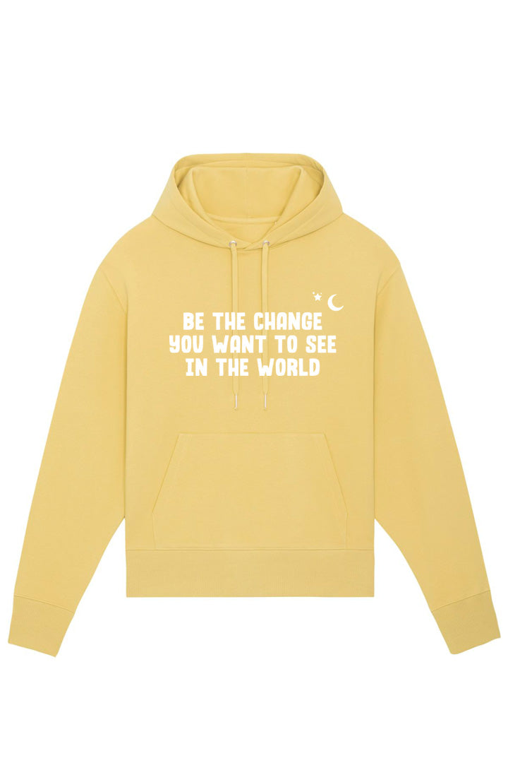 Oversized BE THE CHANGE Hoodie Jojoba